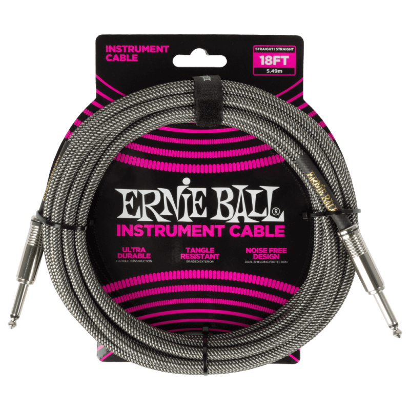 Ernie Ball 6433 Kabel instrumentalny prosty/prosty 5.49 m Ernie Ball 6433 Kabel instrumentalny prosty/prosty 5.49 m