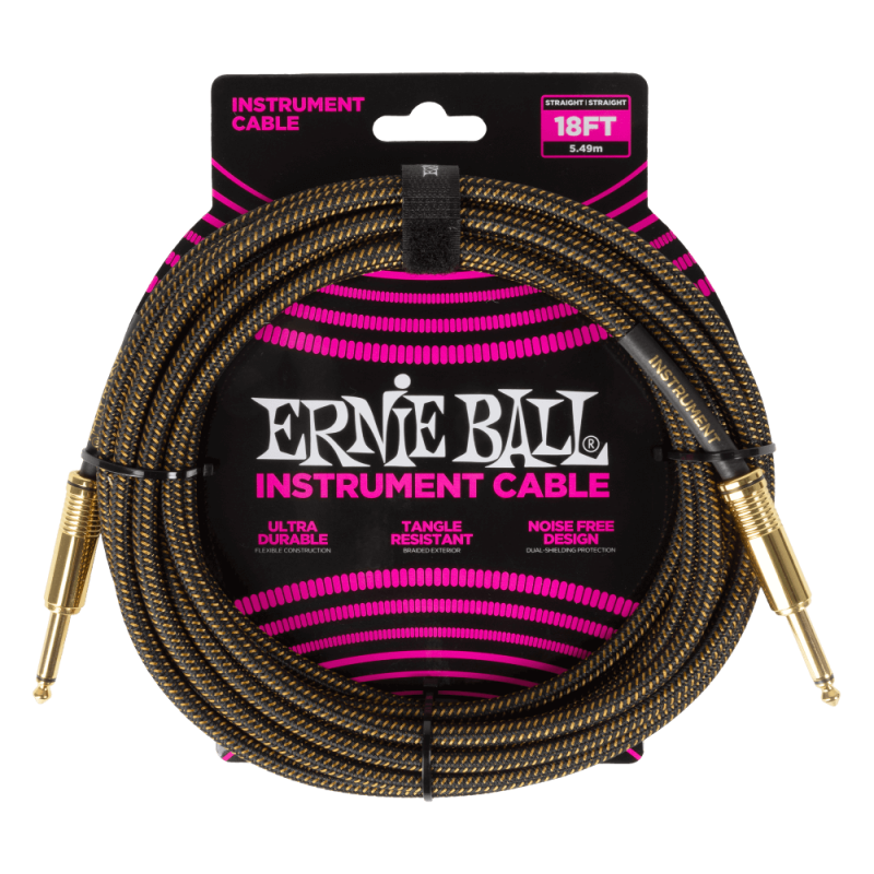Ernie Ball 6432 Kabel instrumentalny prosty/prosty 5.49 m Ernie Ball 6432 Kabel instrumentalny prosty/prosty 5.49 m