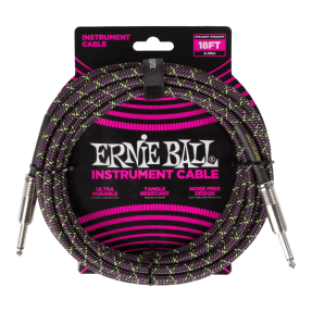 Ernie Ball 6431 Kabel instrumentalny prosty/prosty 5.49 m