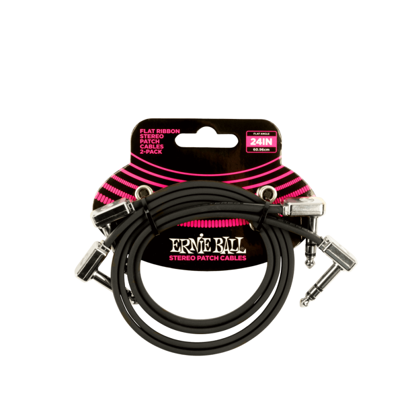 Ernie Ball 6406 Kabel krosowy płaski 60.96 cm 2 szt. Ernie Ball 6406 Kabel krosowy płaski 60.96 cm 2 szt.