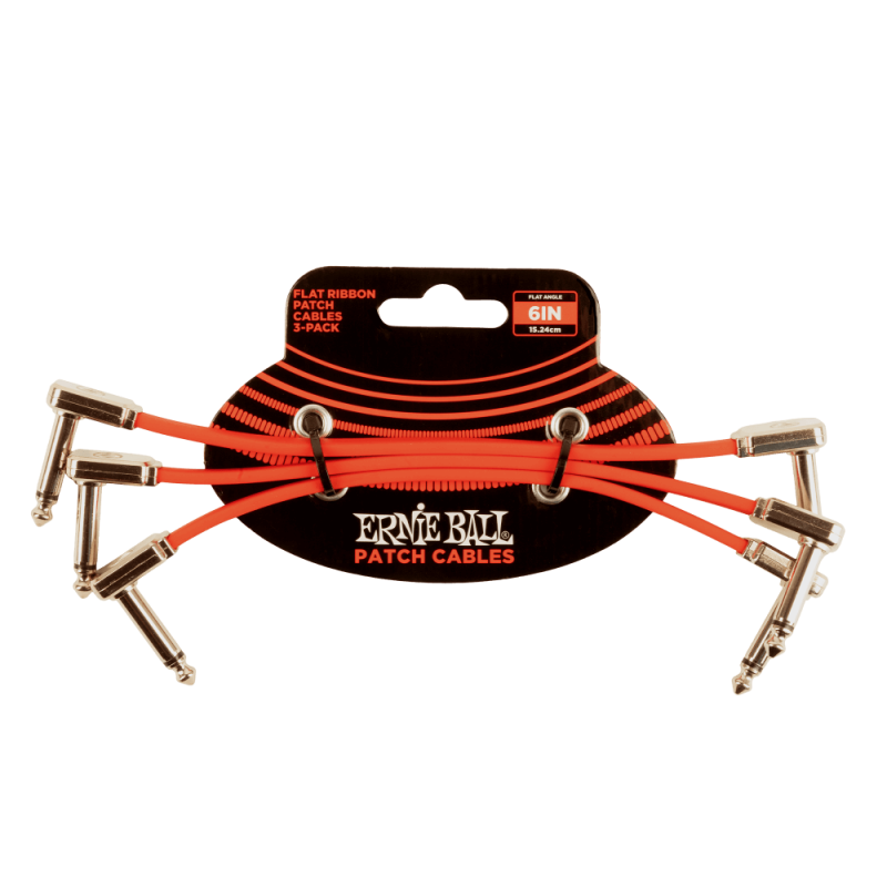 Ernie Ball 6402 Kabel krosowy płaski 15.24 cm 3 szt. Ernie Ball 6402 Kabel krosowy płaski 15.24 cm 3 szt.