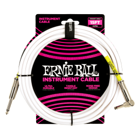 Ernie Ball 6400 Kabel instrumentalny prosty/kątowy 4.57 m