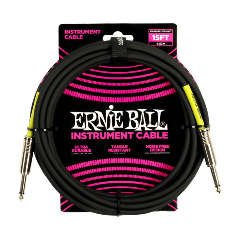 Ernie Ball 6399 Kabel instrumentalny prosty/prosty 4.57 m Ernie Ball 6399 Kabel instrumentalny prosty/prosty 4.57 m