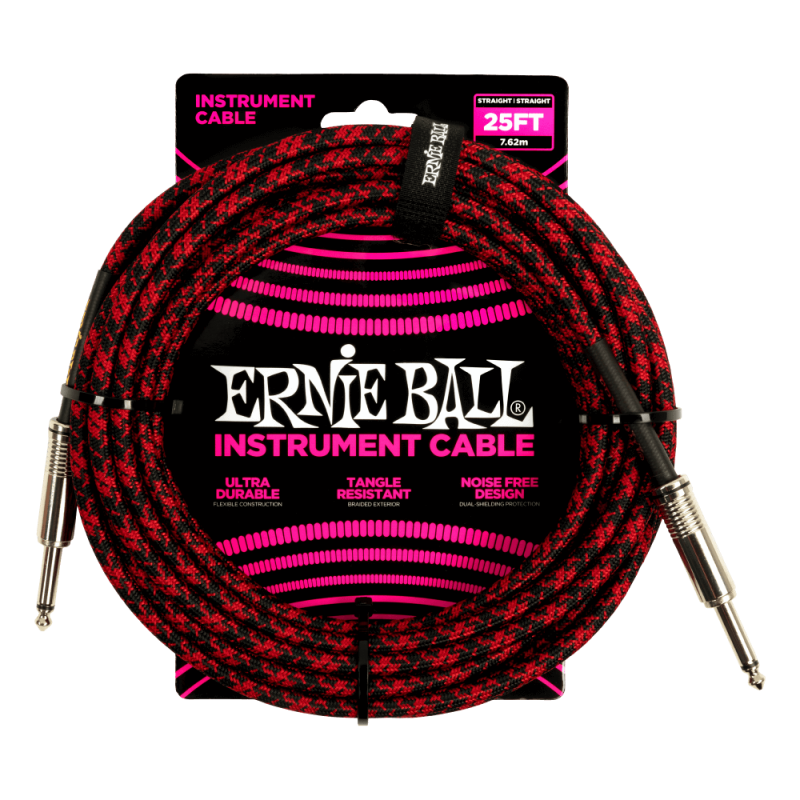 Ernie Ball 6398 Kabel instrumentalny prosty/prosty 7.62 m Ernie Ball 6398 Kabel instrumentalny prosty/prosty 7.62 m