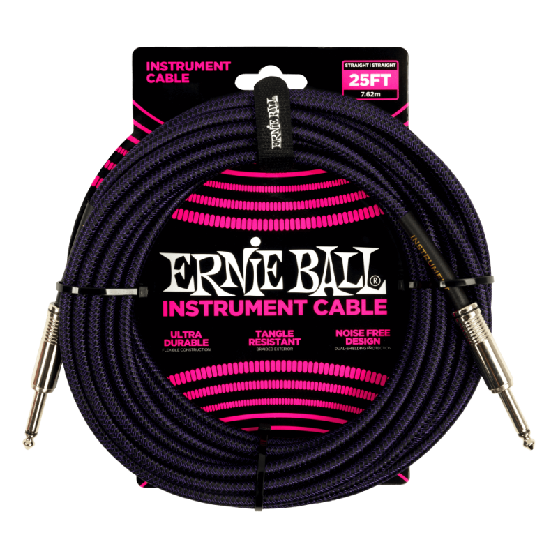 Ernie Ball 6397 Kabel instrumentalny prosty/prosty 7.62 m Ernie Ball 6397 Kabel instrumentalny prosty/prosty 7.62 m