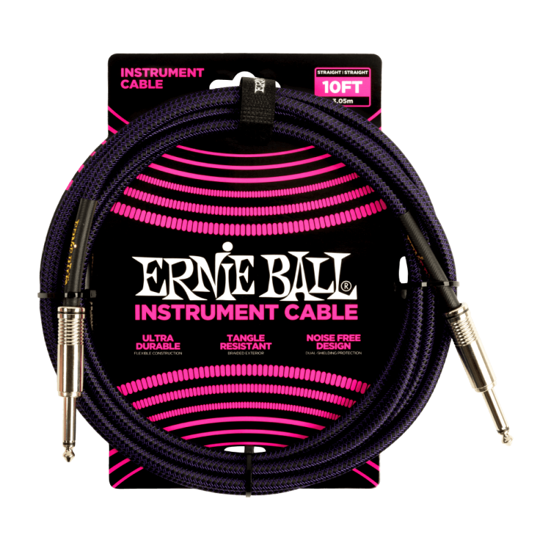 Ernie Ball 6393 Kabel instrumentalny prosty/prosty 3.05 m Ernie Ball 6393 Kabel instrumentalny prosty/prosty 3.05 m