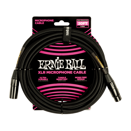 Ernie Ball 6392 Kabel mikrofonowy XLR M / XLR F 6.10 m