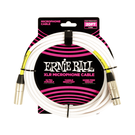 Ernie Ball 6389 Kabel mikrofonowy XLR M / XLR F 6.10 m
