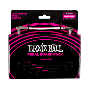Ernie Ball 6387 Zestaw płaskich kabli krosowych do pedalboardów