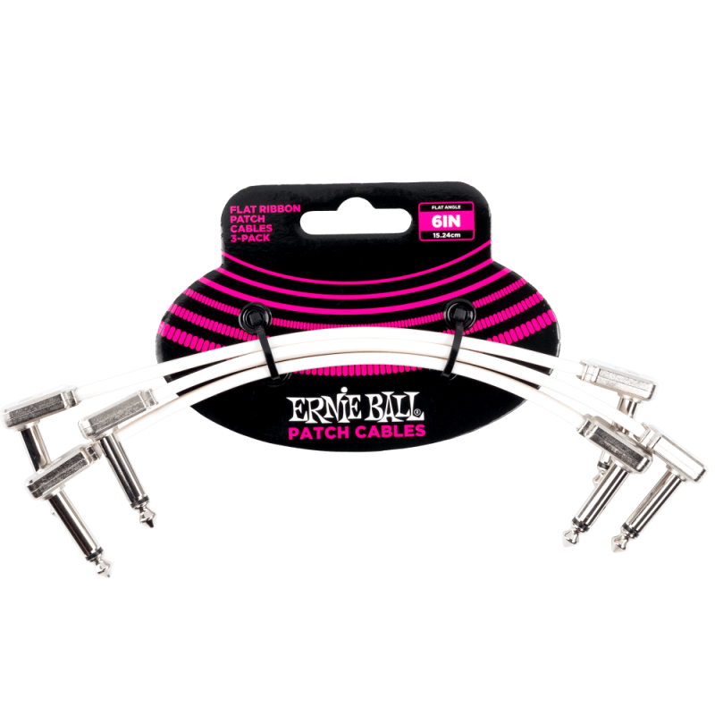 Ernie Ball 6385 Kabel krosowy płaski 15.24 cm 3 szt. Ernie Ball 6385 Kabel krosowy płaski 15.24 cm 3 szt.