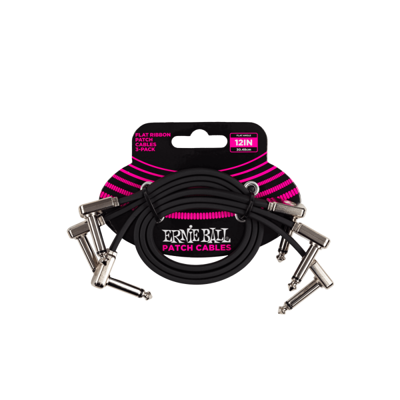 Ernie Ball 6222 Kabel krosowy płaski 30.48 cm 3 szt. Ernie Ball 6222 Kabel krosowy płaski 30.48 cm 3 szt.