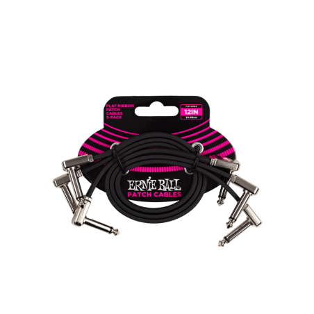Ernie Ball 6222 Kabel krosowy płaski 30.48 cm 3 szt.