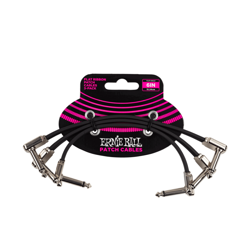 Ernie Ball 6221 Kabel krosowy płaski 15.24 cm 3 szt. Ernie Ball 6221 Kabel krosowy płaski 15.24 cm 3 szt.