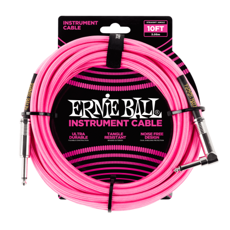 Ernie Ball 6078 Kabel instrumentalny prosty/kątowy 3.05 m