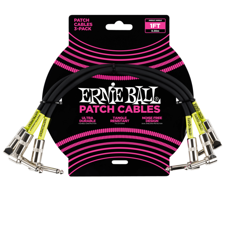 Ernie Ball 6075 Kabel krosowy kątowy/kątowy 30.48 cm 3 szt. Ernie Ball 6075 Kabel krosowy kątowy/kątowy 30.48 cm 3 szt.