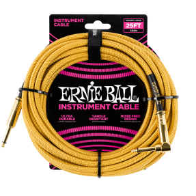 Ernie Ball 6070 Kabel instrumentalny prosty/kątowy 7.62 m