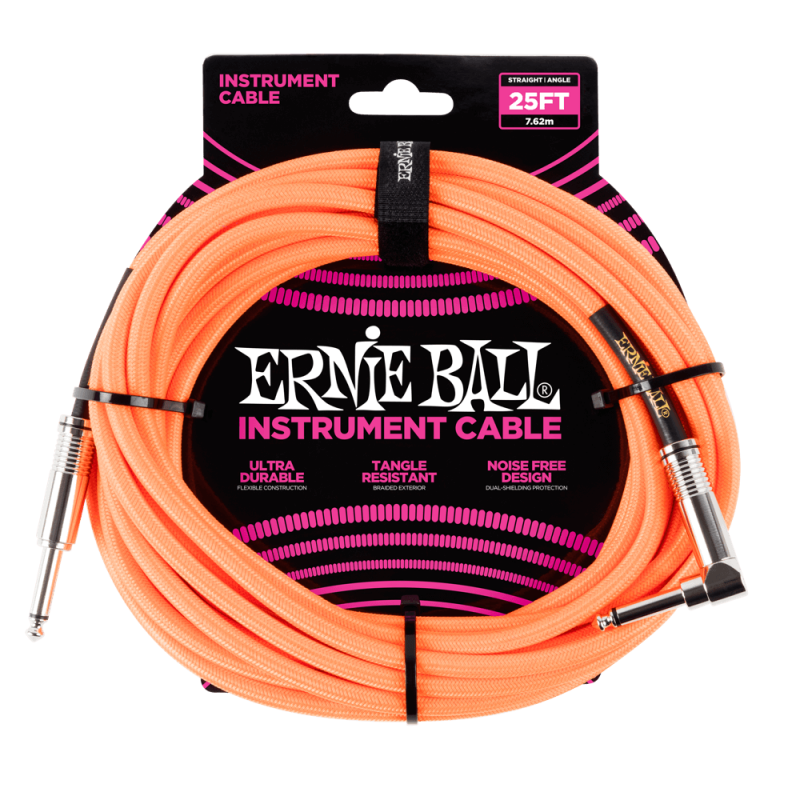 Ernie Ball 6067 Kabel instrumentalny prosty/kątowy 7.62 m Ernie Ball 6067 Kabel instrumentalny prosty/kątowy 7.62 m