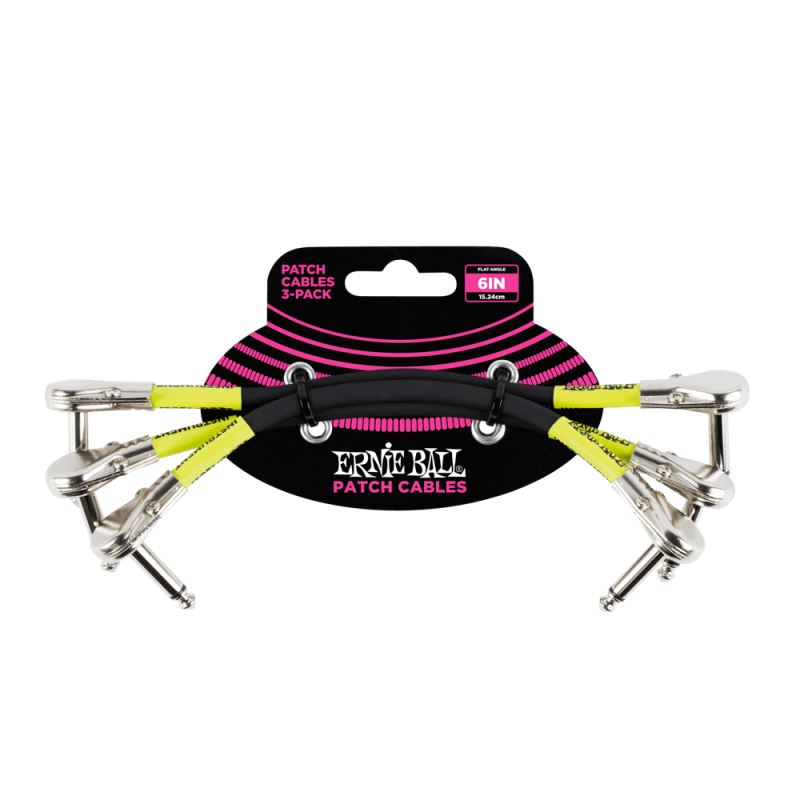 Ernie Ball 6059 Kabel krosowy płaski kątowy/płaski kątowy 15.24 cm 3 szt. Ernie Ball 6059 Kabel krosowy płaski kątowy/płaski kątowy 15.24 cm 3 szt.