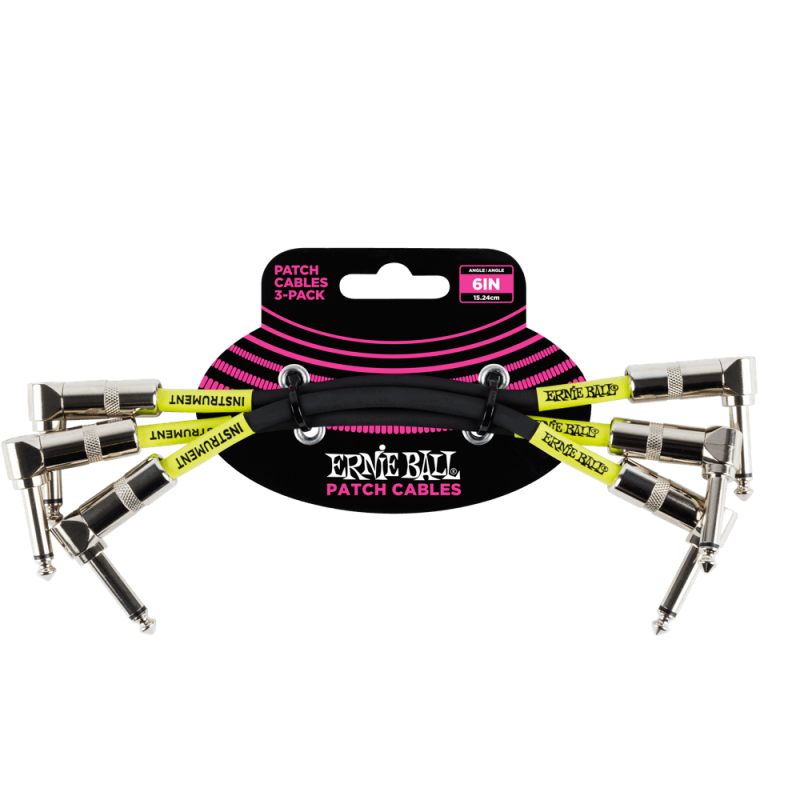 Ernie Ball 6050 Kabel krosowy kątowy/kątowy 15.24 cm 3 szt. Ernie Ball 6050 Kabel krosowy kątowy/kątowy 15.24 cm 3 szt.