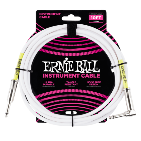 Ernie Ball 6049 Kabel instrumentalny prosty/kątowy 3.05 m