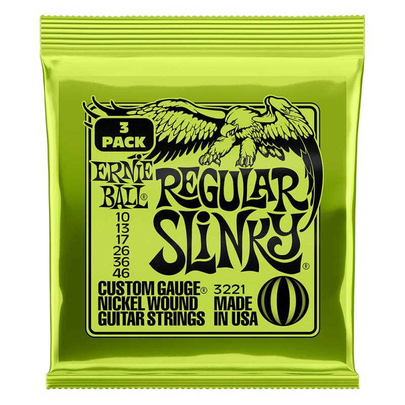 Ernie Ball 3221 Komplet strun do gitary elektrycznej 10-46 Ernie Ball 3221 Komplet strun do gitary elektrycznej 10-46