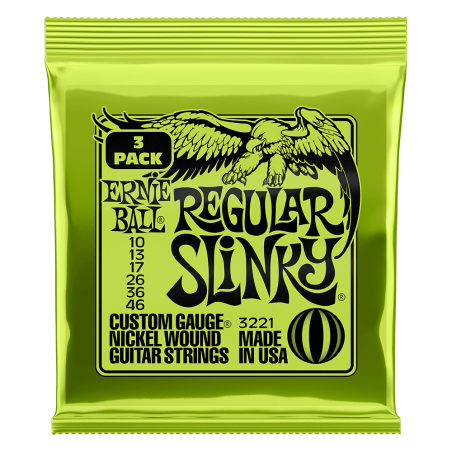 Ernie Ball 3221 Komplet strun do gitary elektrycznej 10-46
