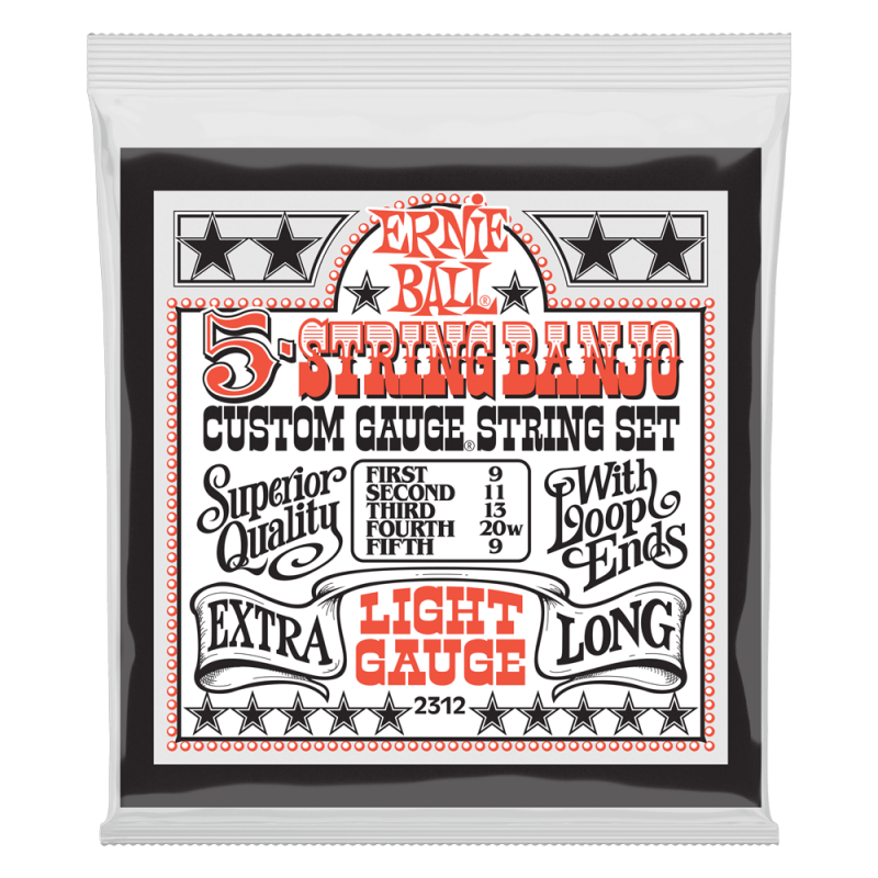 Ernie Ball 2312 Komplet strun do banjo 9-9 Ernie Ball 2312 Komplet strun do banjo 9-9