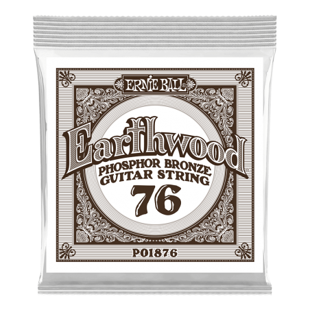 Ernie Ball 1876 Struna pojedyncza do gitary akustycznej .076 3 szt.