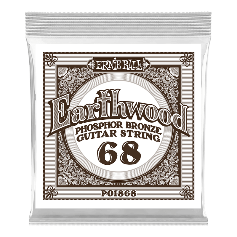Ernie Ball 1868 Struna pojedyncza do gitary akustycznej .068 3 szt. Ernie Ball 1868 Struna pojedyncza do gitary akustycznej .068 3 szt.