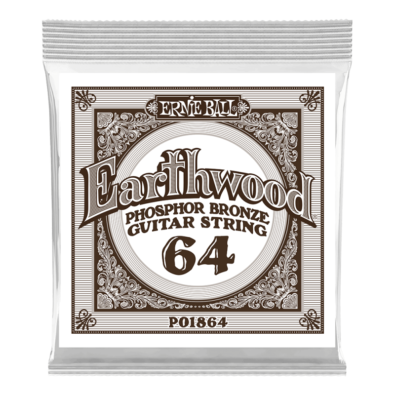 Ernie Ball 1864 Struna pojedyncza do gitary akustycznej .064 3 szt. Ernie Ball 1864 Struna pojedyncza do gitary akustycznej .064 3 szt.