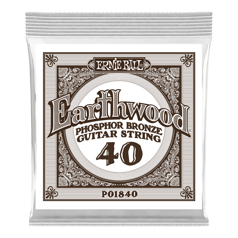 Ernie Ball 1840 Struna pojedyncza do gitary akustycznej .040 6 szt. Ernie Ball 1840 Struna pojedyncza do gitary akustycznej .040 6 szt.