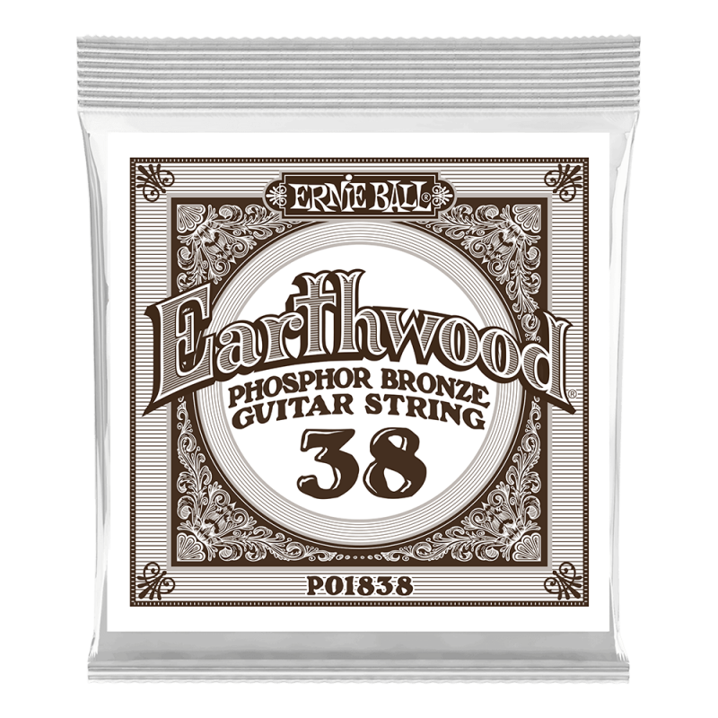 Ernie Ball 1838 Struna pojedyncza do gitary akustycznej .038 6 szt. Ernie Ball 1838 Struna pojedyncza do gitary akustycznej .038 6 szt.