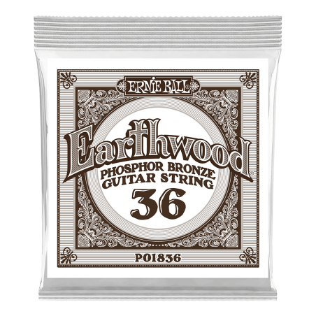 Ernie Ball 1836 Struna pojedyncza do gitary akustycznej .036 6 szt.