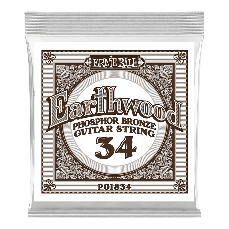 Ernie Ball 1834 Struna pojedyncza do gitary akustycznej .034 6 szt. Ernie Ball 1834 Struna pojedyncza do gitary akustycznej .034 6 szt.