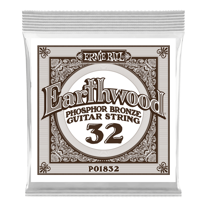 Ernie Ball 1832 Struna pojedyncza do gitary akustycznej .032 6 szt. Ernie Ball 1832 Struna pojedyncza do gitary akustycznej .032 6 szt.