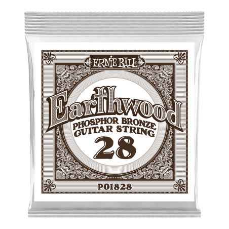 Ernie Ball 1828 Struna pojedyncza do gitary akustycznej .028 6 szt.