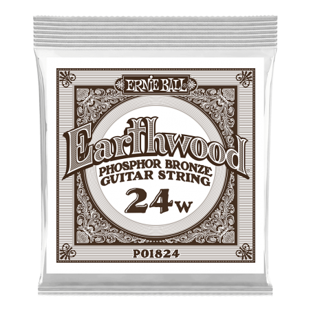 Ernie Ball 1824 Struna pojedyncza do gitary akustycznej .024 6 szt.