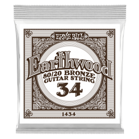 Ernie Ball 1434 Struna pojedyncza do gitary akustycznej .034 6 szt.