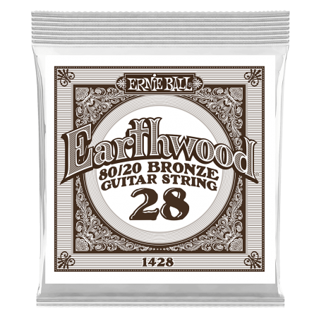 Ernie Ball 1428 Struna pojedyncza do gitary akustycznej .028 6 szt.