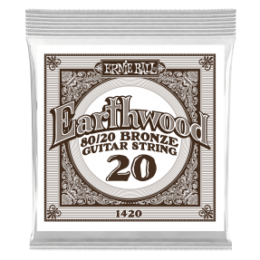 Ernie Ball 1420 Struna pojedyncza do gitary akustycznej .020 6 szt.