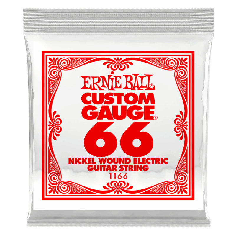 Ernie Ball 1166 Struna pojedyncza do gitary elektrycznej .066 3 szt. Ernie Ball 1166 Struna pojedyncza do gitary elektrycznej .066 3 szt.