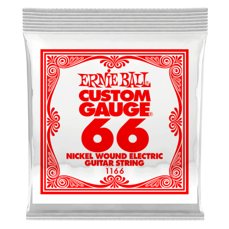Ernie Ball 1166 Struna pojedyncza do gitary elektrycznej .066 3 szt.