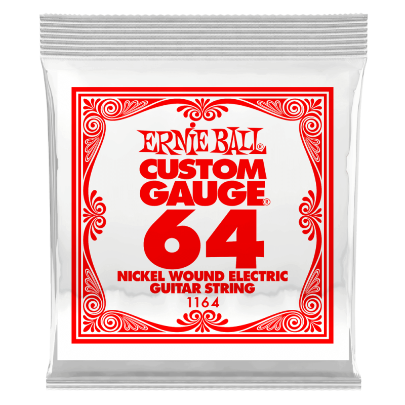 Ernie Ball 1164 Struna pojedyncza do gitary elektrycznej .064 3 szt. Ernie Ball 1164 Struna pojedyncza do gitary elektrycznej .064 3 szt.