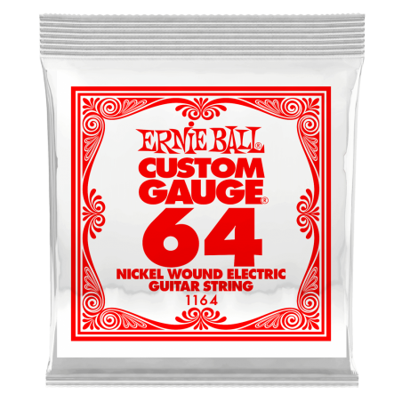 Ernie Ball 1164 Struna pojedyncza do gitary elektrycznej .064 3 szt.