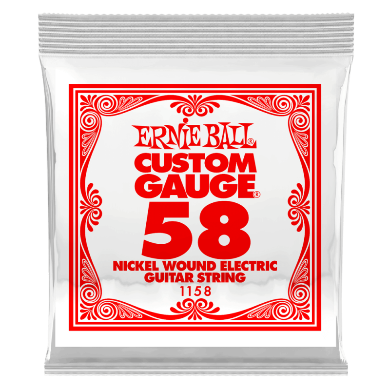 Ernie Ball 1158 Struna pojedyncza do gitary elektrycznej .058 6 szt. Ernie Ball 1158 Struna pojedyncza do gitary elektrycznej .058 6 szt.