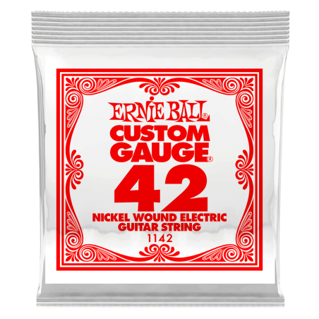 Ernie Ball 1142 Struna pojedyncza do gitary elektrycznej .042 6 szt.