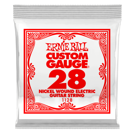 Ernie Ball 1128 Struna pojedyncza do gitary elektrycznej .028 6 szt.