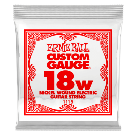 Ernie Ball 1118 Struna pojedyncza do gitary elektrycznej .018 6 szt.