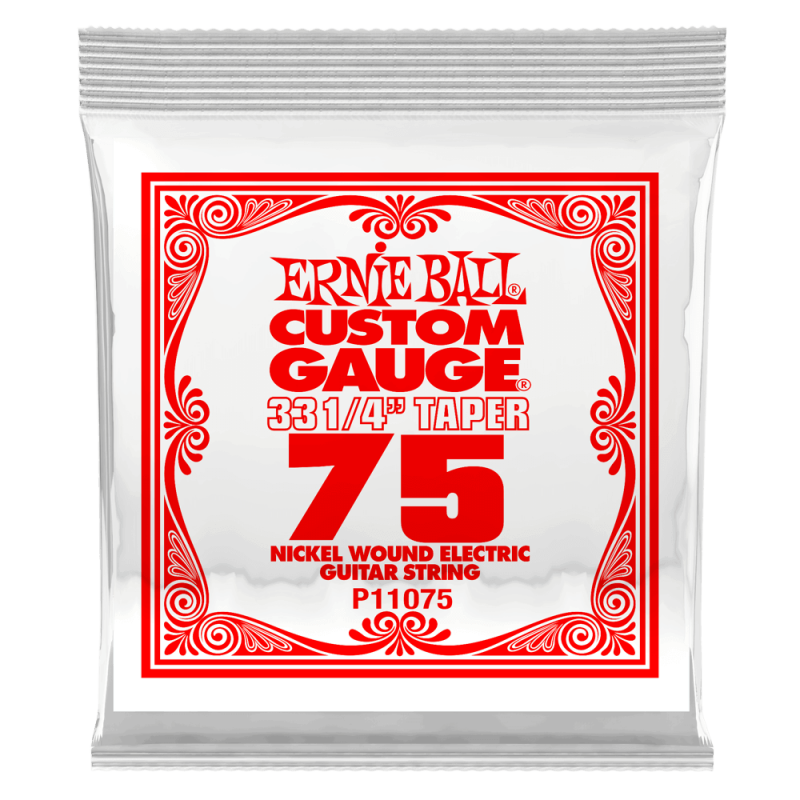 Ernie Ball 11075 Struna pojedyncza do gitary elektrycznej .075 3 szt. Ernie Ball 11075 Struna pojedyncza do gitary elektrycznej .075 3 szt.