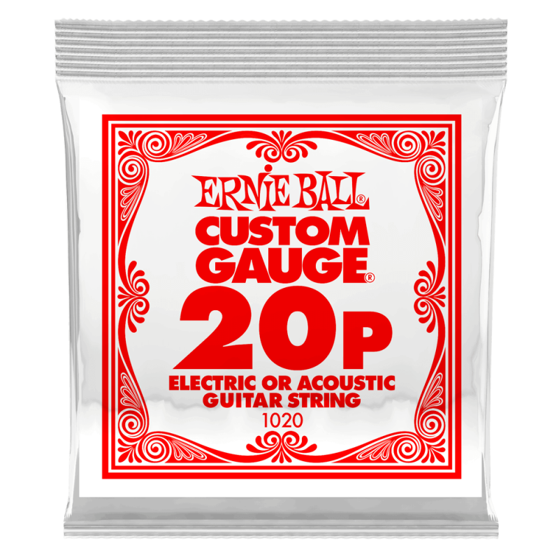 Ernie Ball 1020 Struna pojedyncza do gitary elektrycznej .020 6 szt.